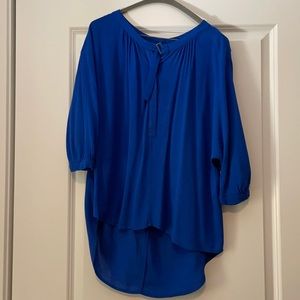 BCBG blue blouse with sleeves